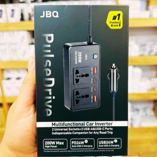 اینورتر ماشین JBQ مدل PulseDrive - 200W با 4 پورت شارژ